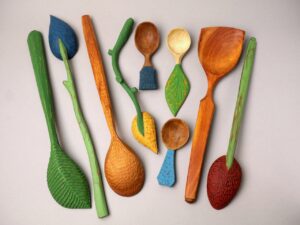 Spoon Carvings by Elizabeth Weber