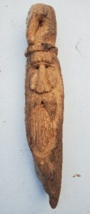 Picture of a wood hand carved spirit figure