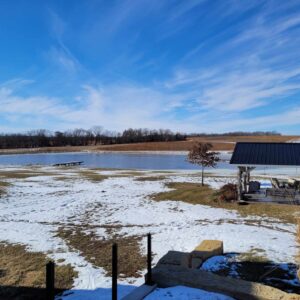 Picture of a Lake, Dock, and outdoor pavilion 