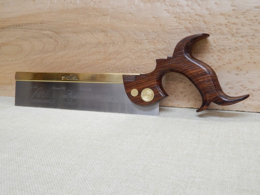 Picture of the Loon Lake Special Edition Saw made for Plane Wellness Donated by Just Plane Fun